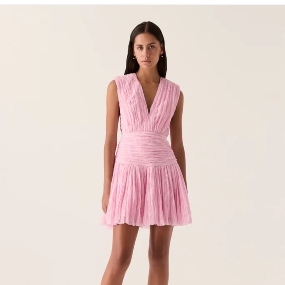 AJE pink mini dress size US 2